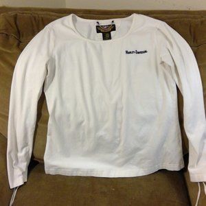 Large White Harley-Davidson Women's Blouse